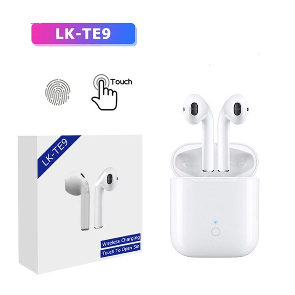 

New lk te9 xy pod tw bluetooth 5 0 earbud activate iri air earphone upport touch control pod wirele charging binaural calling