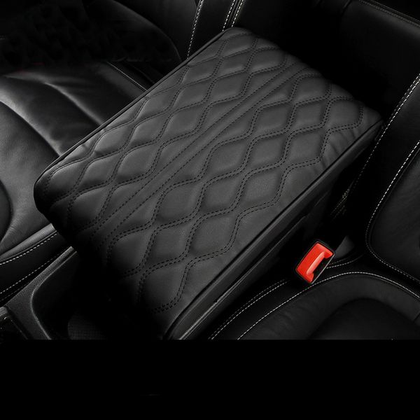 

microfiber leather car armrest pad cover universal center console auto seat armrests box protection cushion hand supports