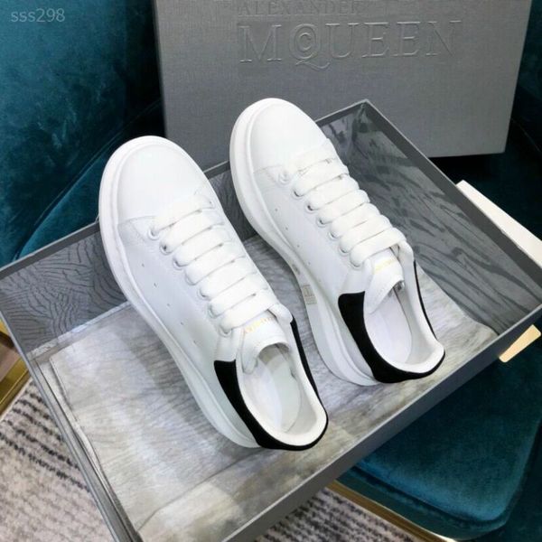 

2020 luxury fashion custom men women shoes sneakers leather fashionable white red flat casual shoes platform trainers size 5-11, Black