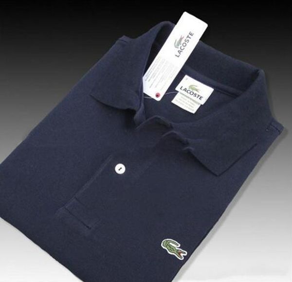 

Кнопка 2201-3 крокодила с коротким рукавом футболки мужские рубашки поло уменьшают подходящие Хомбре лето свободного покроя Polo мужчины Марка черный белый красный фиолетовый размер 6XL