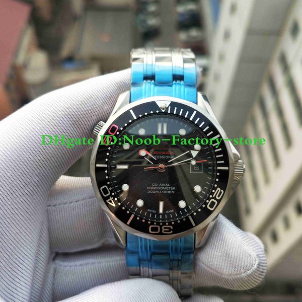 

factory pgraphs quality 300m watch co-axial 007 planet ocean black dial automatic bullet back full steel mens watches, Slivery;brown