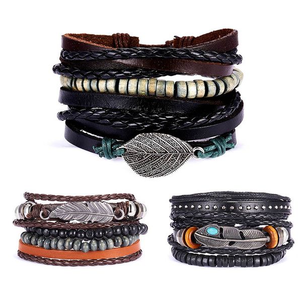 

4 pcs/set fashion luxury charm bracelet men natural stone handmade beaded bracelet & bangles for pulseira masculina feminina, Golden;silver