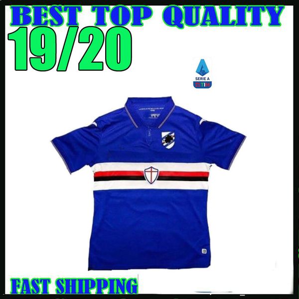 

19 20 ampdoria occer jer ey home blue 2019 2020 cami eta praet linetty praet jei on murillo gabbiadini football hirt maillot de foot
