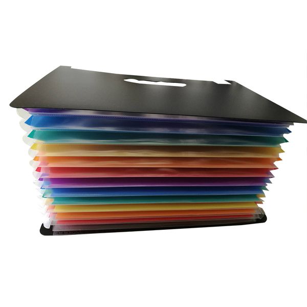 

zhuting multi-color plastic a4 аккордеон document file folder organizer с расширяемым wallet stand