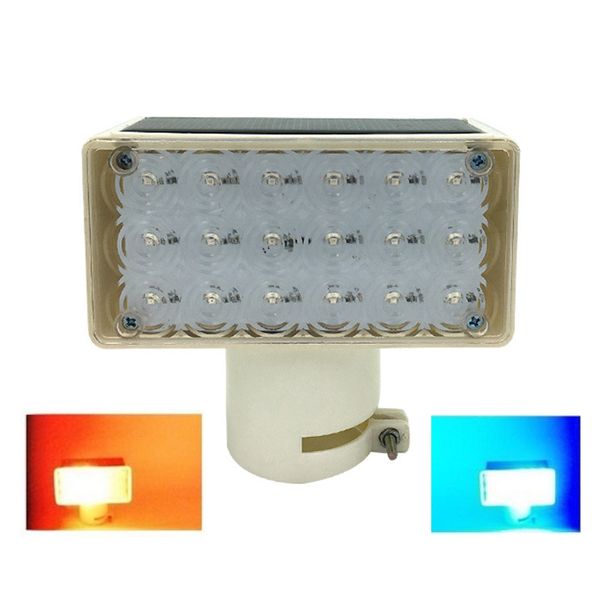 

red blue solar flashing warning lights traffic signal post lights road driveway strobe emergency lighting for constrution barricade