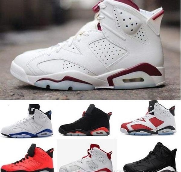 

new jumpman 6 6s infrared carmine basketball shoe men shoes 6s unc toro hare oreo maroon chrome sport blue sneakers