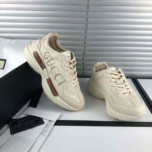 

2019x luxury new 3d printed logo personality pattern ,womens mens thick sole sports shoes couple casual shoes size 35-44