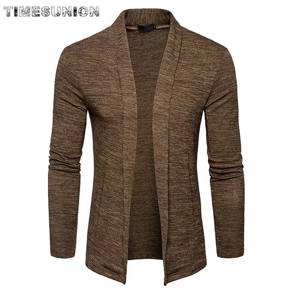 

2020 новая весна осень марка одежды свитер мужчины мода solid color slim fit кардиган мужчин открыть стежка трикотажные свитера, White;black