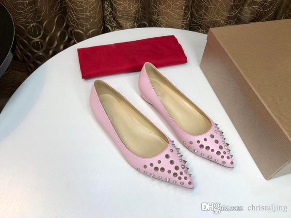 

топ дизайнер роскошные женщины плоские ботинки red bottoms wedding high heels кожа заклепки сандалии женщин шипованных strappy платье партии, Black