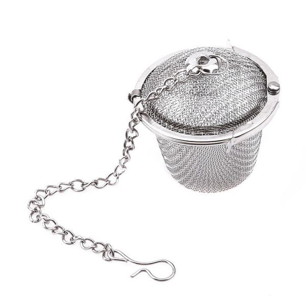 

1x new stainless steel spoon filter ball infuser tea leaves mesh strainer healt