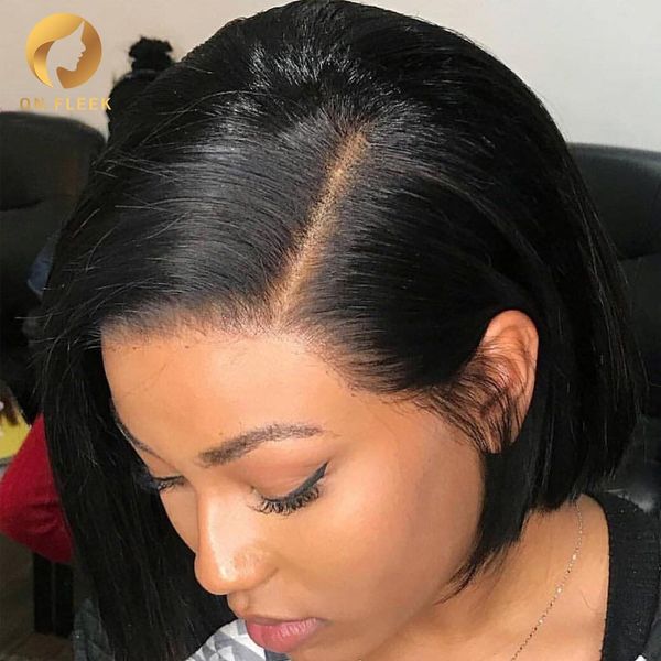 

lace front human hair wigs straight short human hair wigs bob wig brazilian hd lace frontal wig for black women remy hair 13x4