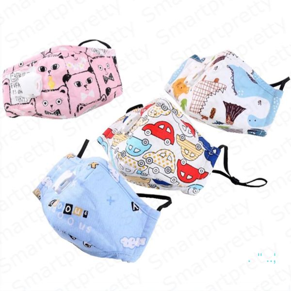 

Дети мультфильм Маска положить фильтр KN95 N95 многоразовый хлопок 8 слой PM2. 5 Маска с дыхательным клапаном защита маски для лица для 4-12T E32205