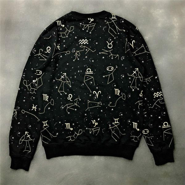 

mens designer hoodies givh29 new fashion brand luxury stereo embroidered twelve-constellation garment sale, Black