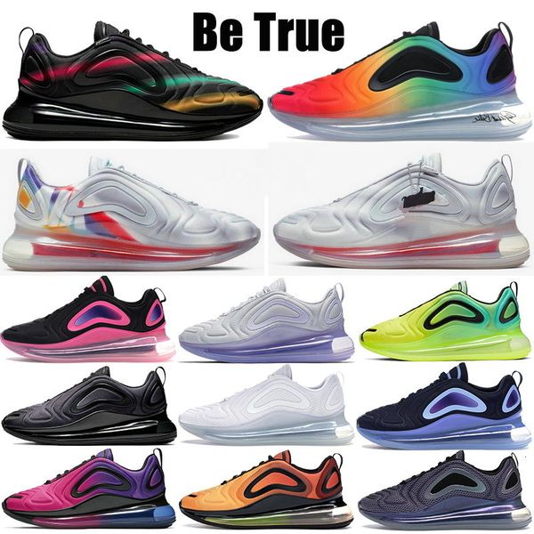 

2019 men running shoes 720ss northern lights night multicolor triple black total eclipse rainbow pride volt be true trainers sports sneakers