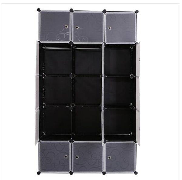 

15 cube modular closet organizer wardrobe rack clothes shelf storage cabinet