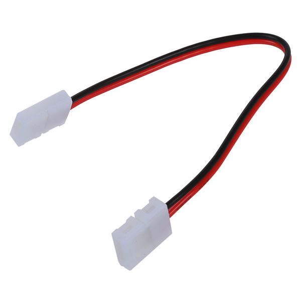 

5x led pcb connector adapter 2 pin for 5050 monocolor and rgb strip 8mm wide-abld