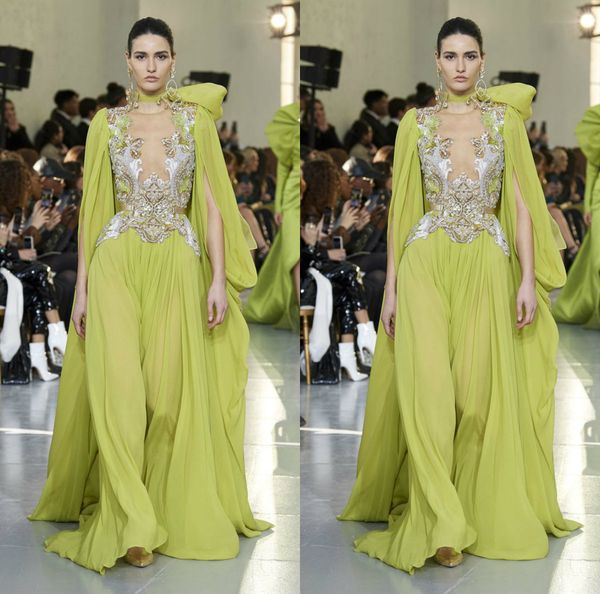

новый elie saab вечерние платья с длинным рукавом свет jewel шеи шифон вечернее платье вечерняя одежда на заказ дешевые женщины платье выпус, Black;red