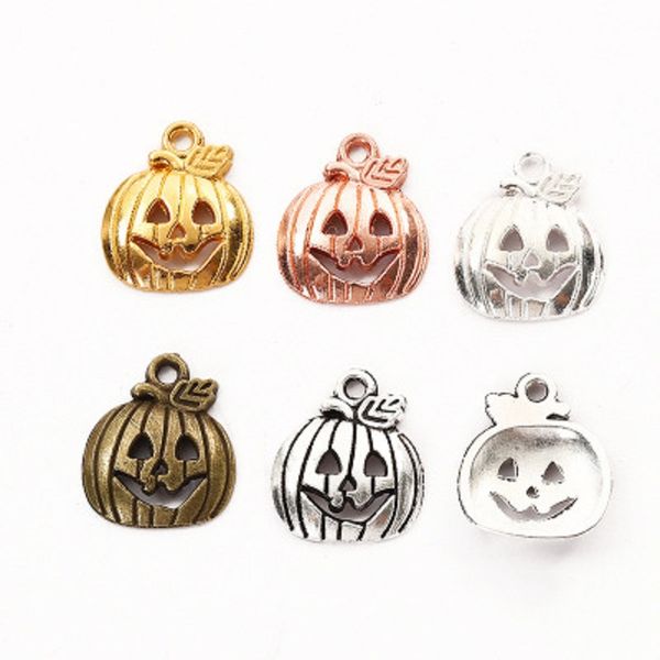 

halloween pumpkin charm pendant cute pumpkins antique silver vintage charms 100pcs/lot 19*16*3mm pendants fashion jewelry diy accessory, Bronze;silver