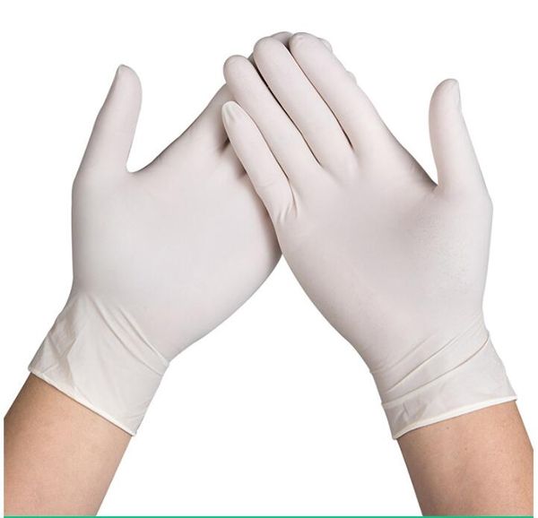 

100 шт. / кор. белые одноразовые перчатки пвх без порошка защитная перчатка hjs 002