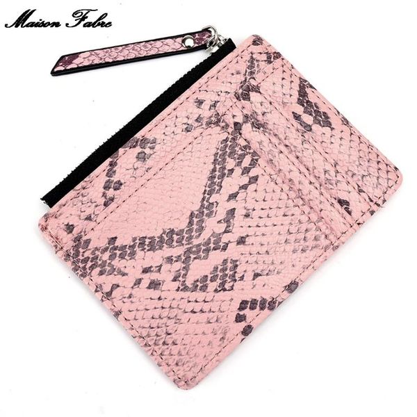 

maison fabre fashion wallet women serpentine short wallet coin purse card holders handbag clutch coin bag handbag card bag, Red;black