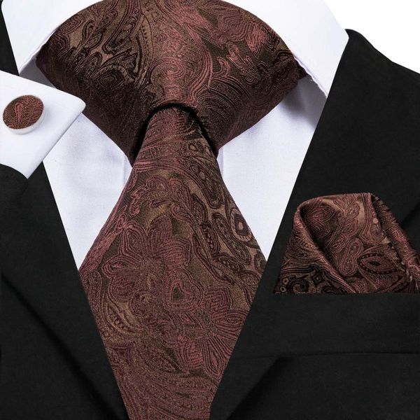 

hi-tie mens ties silk woven brown floral tie set handkerchief cufflinks set business wedding neck ties sn-3063, Blue;white