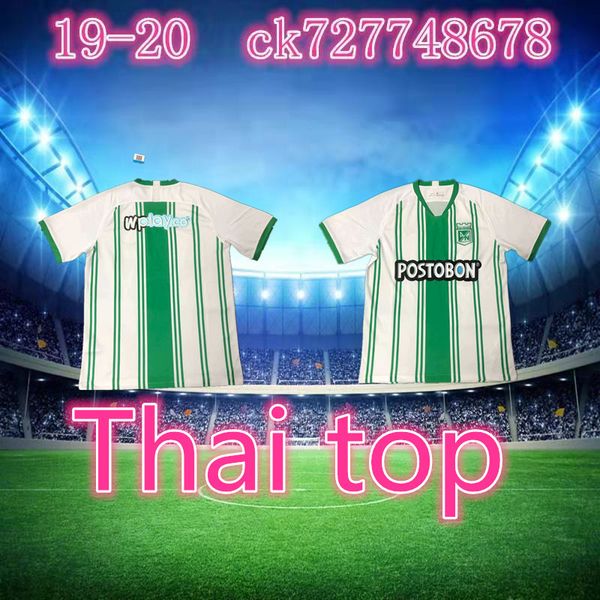 

thai quality 19 20 atletico nacional medellin men soccer jersey 2019 2020 national competition h.barcos home football jerseys shirt, Black;yellow