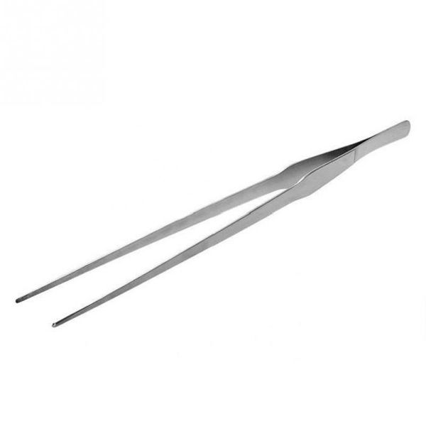 

38cm stainless steel tweezers scissors aquarium live plant tank shrimp reef tank curve tweezer cleaning tools