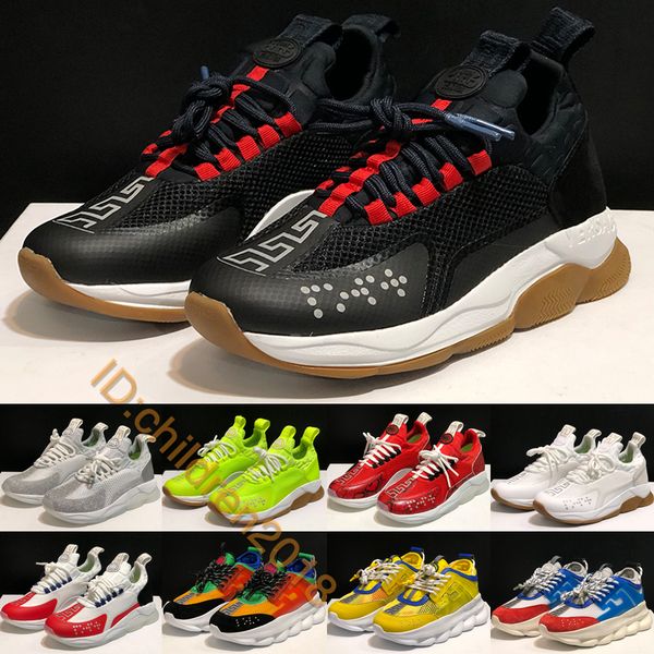 

italy chains cross chainer 2.0 trainers men women sneakers fashion black yellow old dad casual shoes size 36-45
