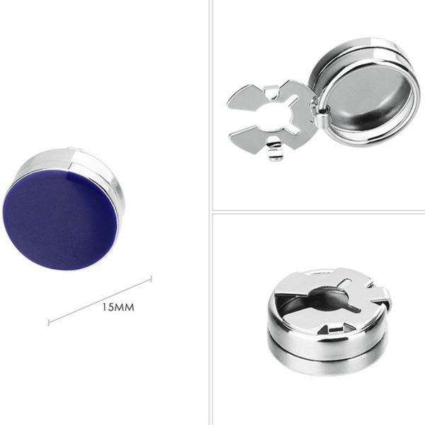

non-french shirt cufflinks trendy men's business banquet wedding groom personalized ordinary shirts available cuff links caps, Silver;golden