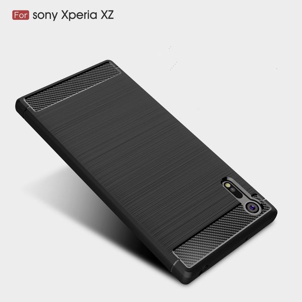 

sony c-ка, токио 10plus крышка мобильного телефона выполнен из углеродного волокна щетки тпа мягкого силикон xz2 / 4 анти-падения задней кры