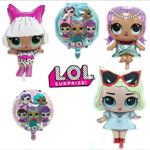 

18 inch cartoon doll balloon kids toys foil balloon birthday party decorations supplies christmas gifts halloween decoration toy