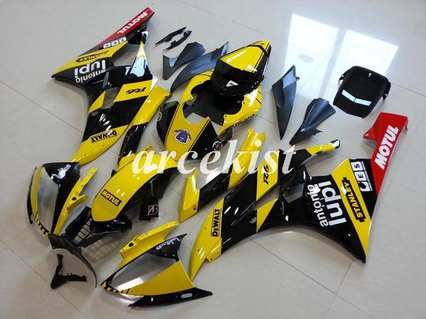 

new abs injection mold motorcycle fairings kit fit for yamaha yzf-r6 2006 2007 06 07 r6 yellow black red