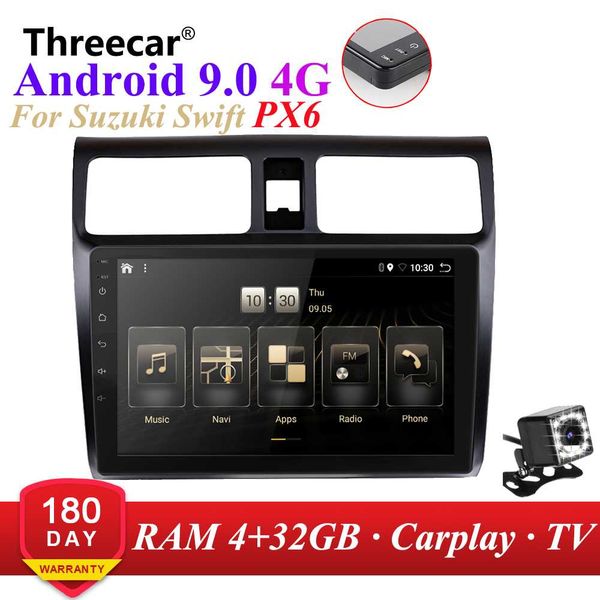 

4g+32gb px6 car dvd multimedia player for 2005 2006 2007 2008 2009 2010 swift 2din android 9.0 radio auto navigation gps
