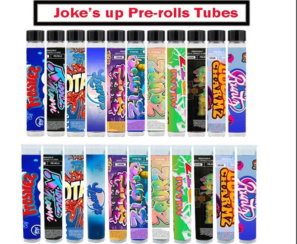 

1 gram preroll pre-roll joke's up runtz pre-rolls tubes packaging glass tube jokesup lucky charmz dankwoods pre rolls