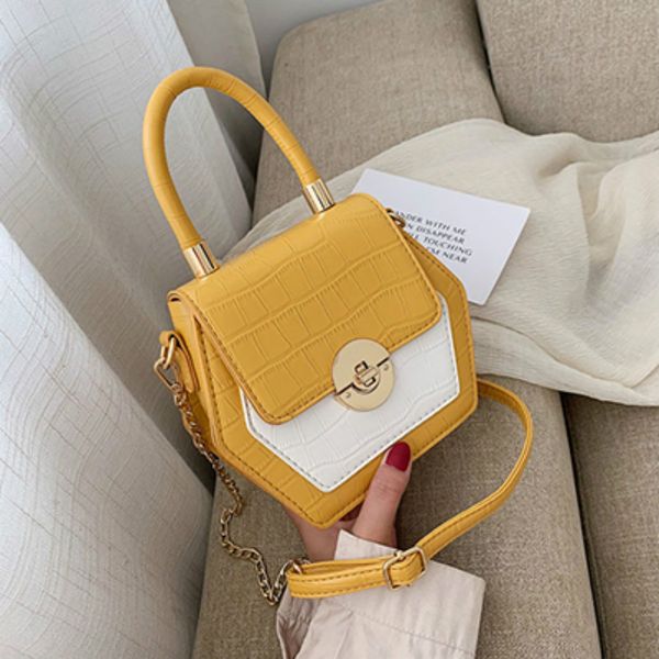 

fashion crocodile women's messenger bags chic metal lock chain women handbags pu leather square purses shoulder crossbody bags