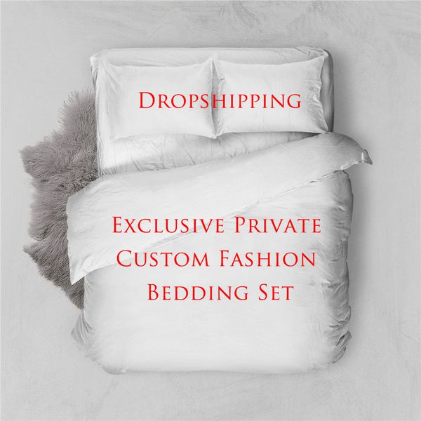 

custom cartoon print 3d bedding sets home bedding duvet cover cotton pillowcase home textile bedclothes dropshipping