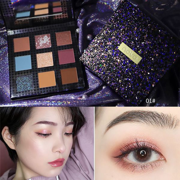 

interstellar pearl polarized glitter eyeshadow pearlescent matte holographic eye shadow easy to color makeup cosmetic #c8