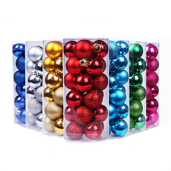

christmas pendant xmas tree ball 24pcs decorations wedding ball baubles hanging ornament for party home christmas decoration