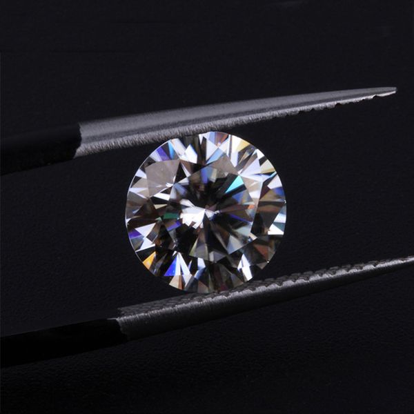 

round brilliant cut 9mm 3ct carat ij color loose moissanite lab created moissanites for engagement rings cj191205, Silver