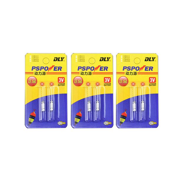 

10pcs/lot electronic fishing float battery cr311 lithium pin cells night fishing float battery tackle accessories fu016