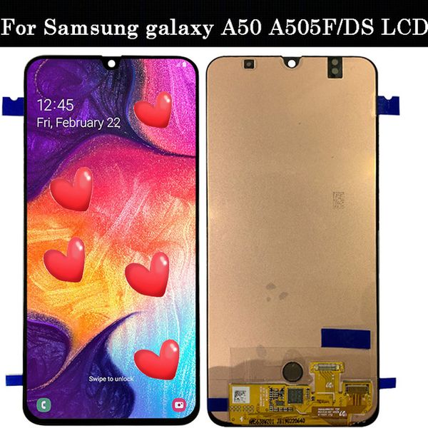 

6.4''super amoled For Samsung galaxy A50 A505F/DS A505F A505FD A505A Display Touch Screen Digitizer Assembly For Samsung A50 lcd