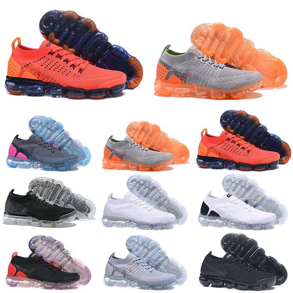 

New Arrival Knit 2.0 Fly Mens Running Shoes Triples White Black Cool Grey TPU Designer Mens Trainers SPorts Sneakers Size 36-45