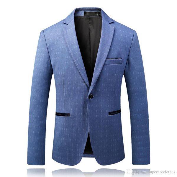 

2018 spring summer blazer new stripe temperament men's business casual gentleman handsome wild printing suit jacket trend, White;black