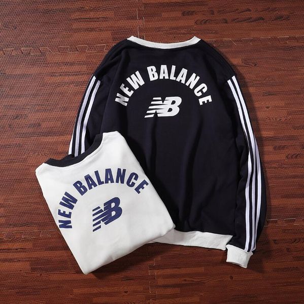 

Autumn and winter new classic logo embroidery long-sleeved round neck pullover sweater boys plus velvet men and women couple models sports s