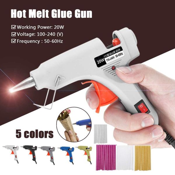 

20w melt glue g un with 7mm glue stick industrial mini guns thermo electric heat temperature repair tool