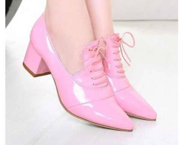 

2019 women's shoes in spring and autumn with new style high heel coarse heel pointed end@2102, Black