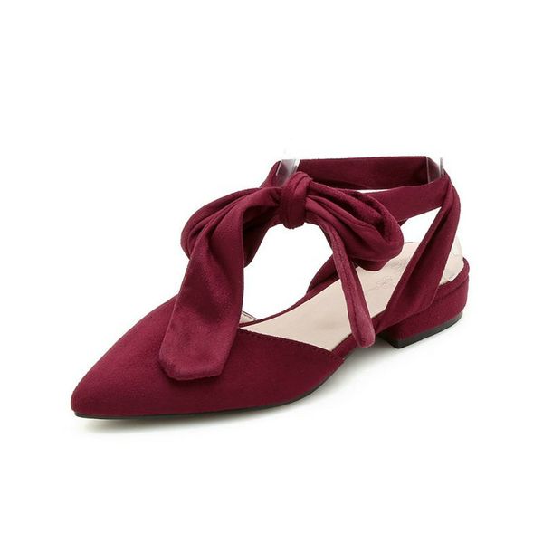 

sianie tianie 2020 summer open back cross-tied bandage ankle strap ballet flats woman shoes pointed toe women sandals size 33-48 t19, Black