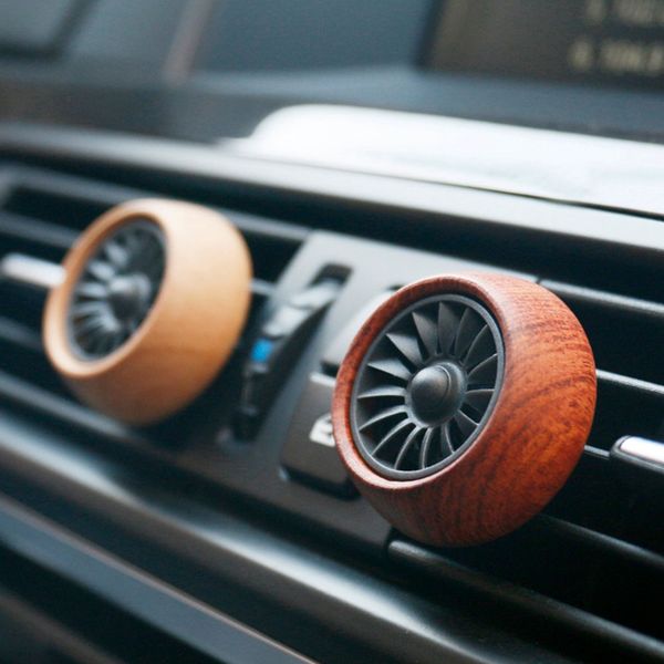

car perfume clip air freshener outlet ac vent fragrance clips solid wood creative air conditioner car-styling