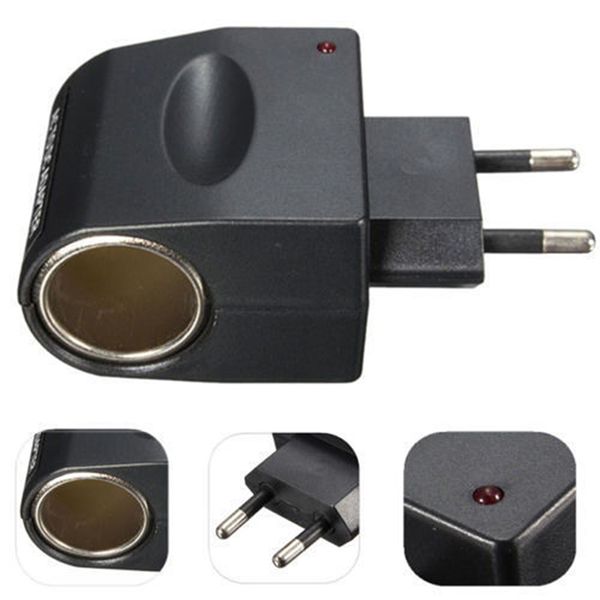 

ac to dc 12v 220v wall power eu plug car ette lighter adapter new