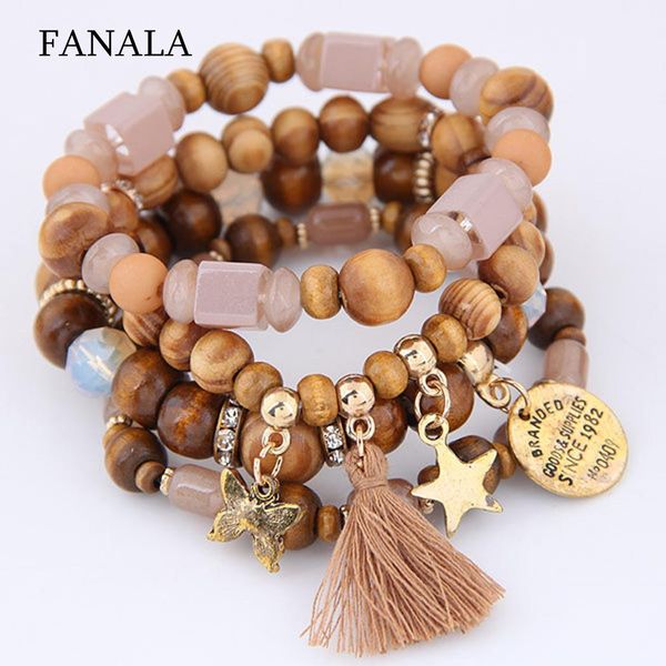 

women casual geometric shape rhinestone tassel white, nude, red, black beads rhinestone, bracelet, Golden;silver